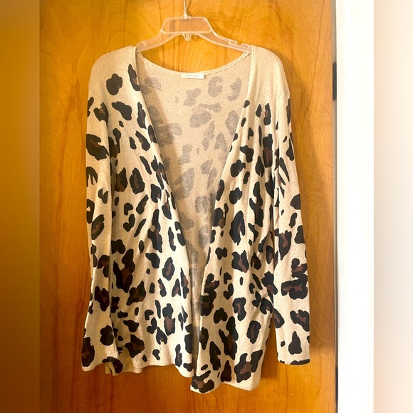 Leopard Print Open Cardigan - Picture 1 of 4